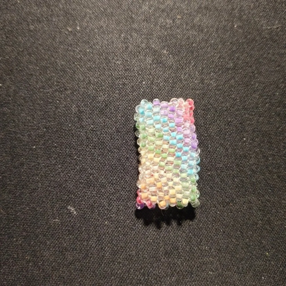 Dreadlock Bead Handmade Rainbow Spiral Seed Bead Hair Jewelry Peyote Loc Charm